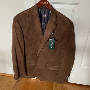 Ralph Lauren suede brown blazer